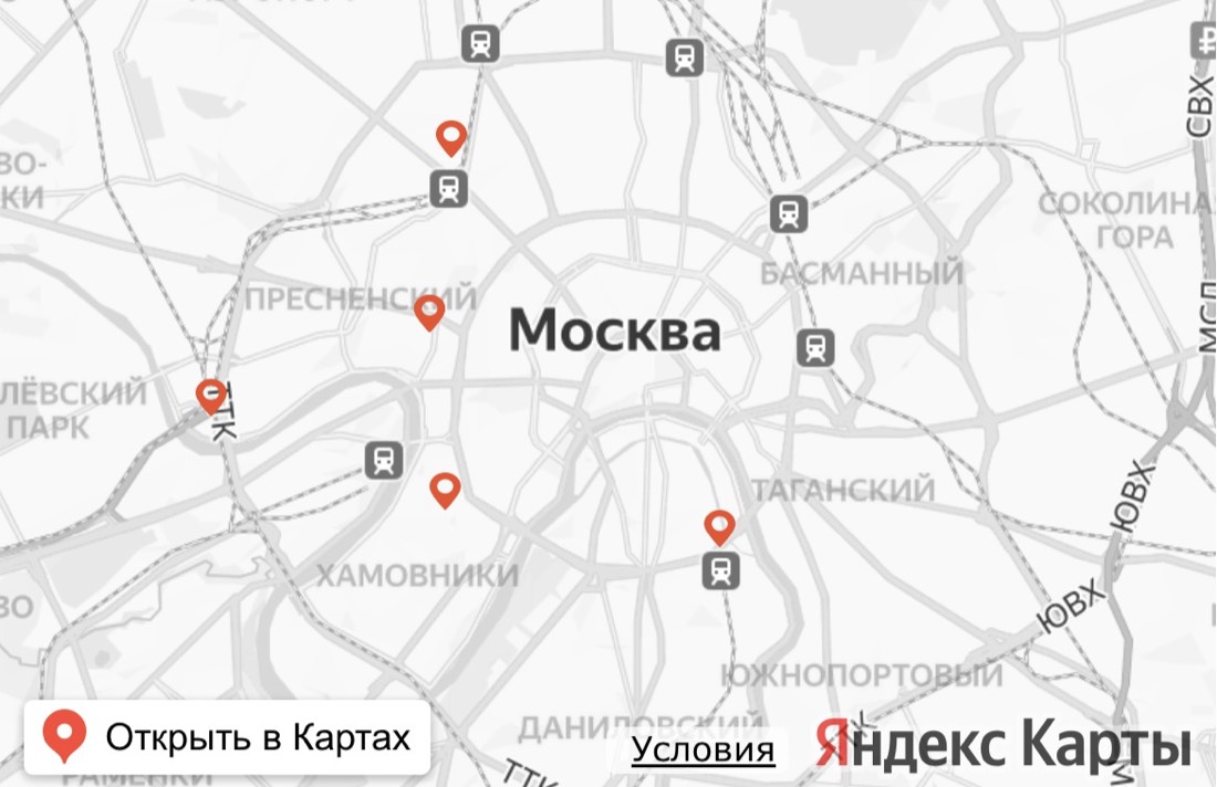 Карта студий REBOOT